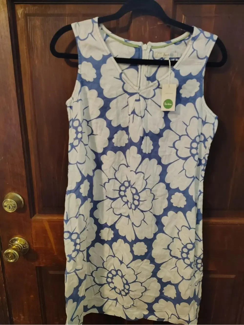 Boden Bluebell Linen Shift Dress 100% Linen - Picture 2 of 5